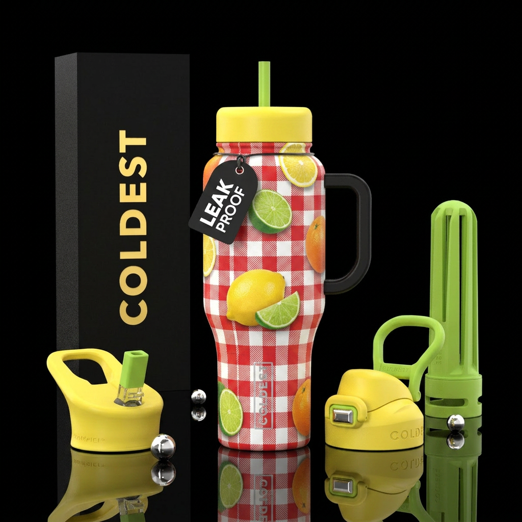 Summer Citrus water bottle design