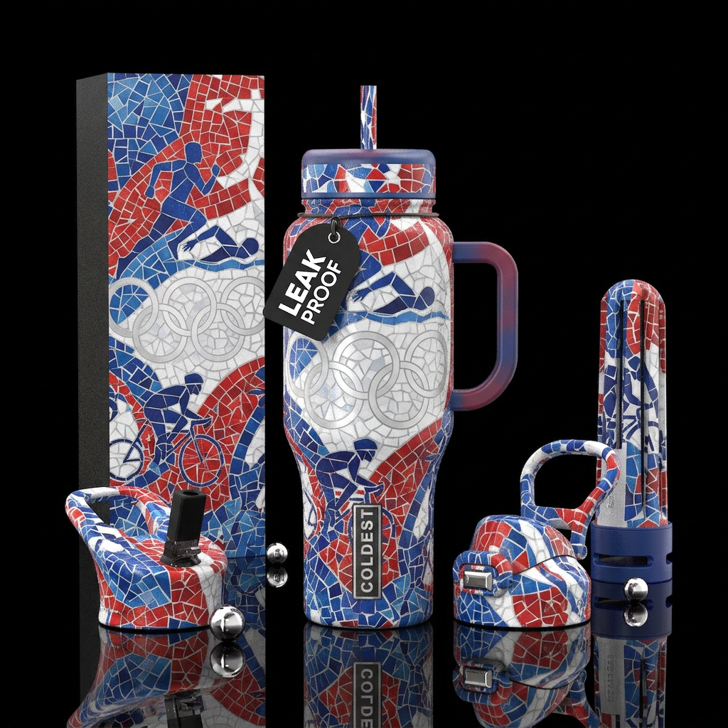 The Olympian water bottle design
