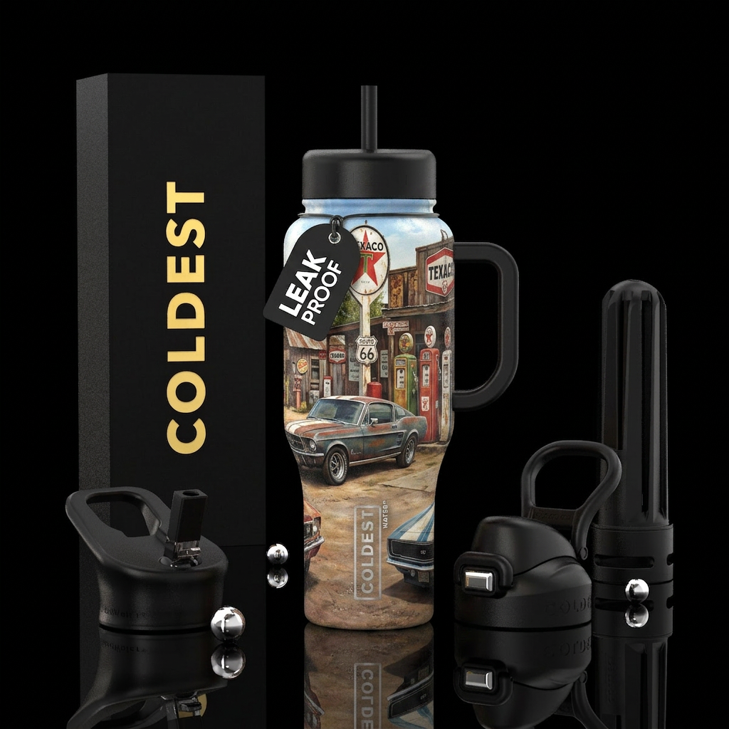 American Muscle water bottle design