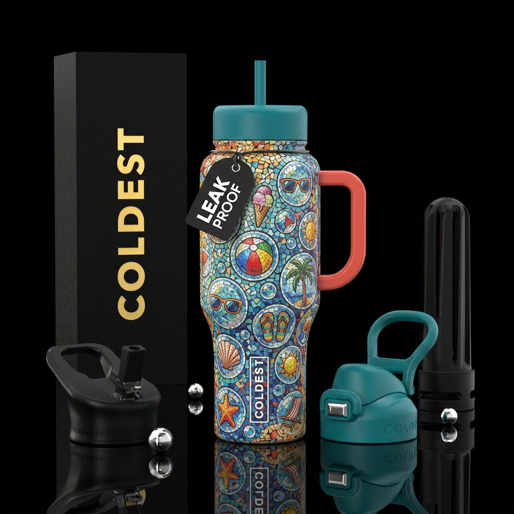 Summer Fun water bottle design