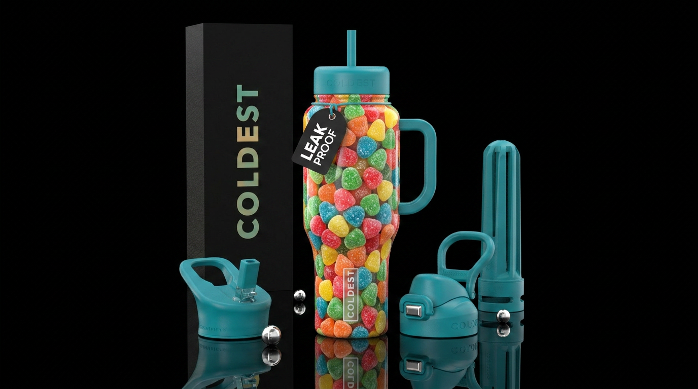 Gumdrops water bottle design