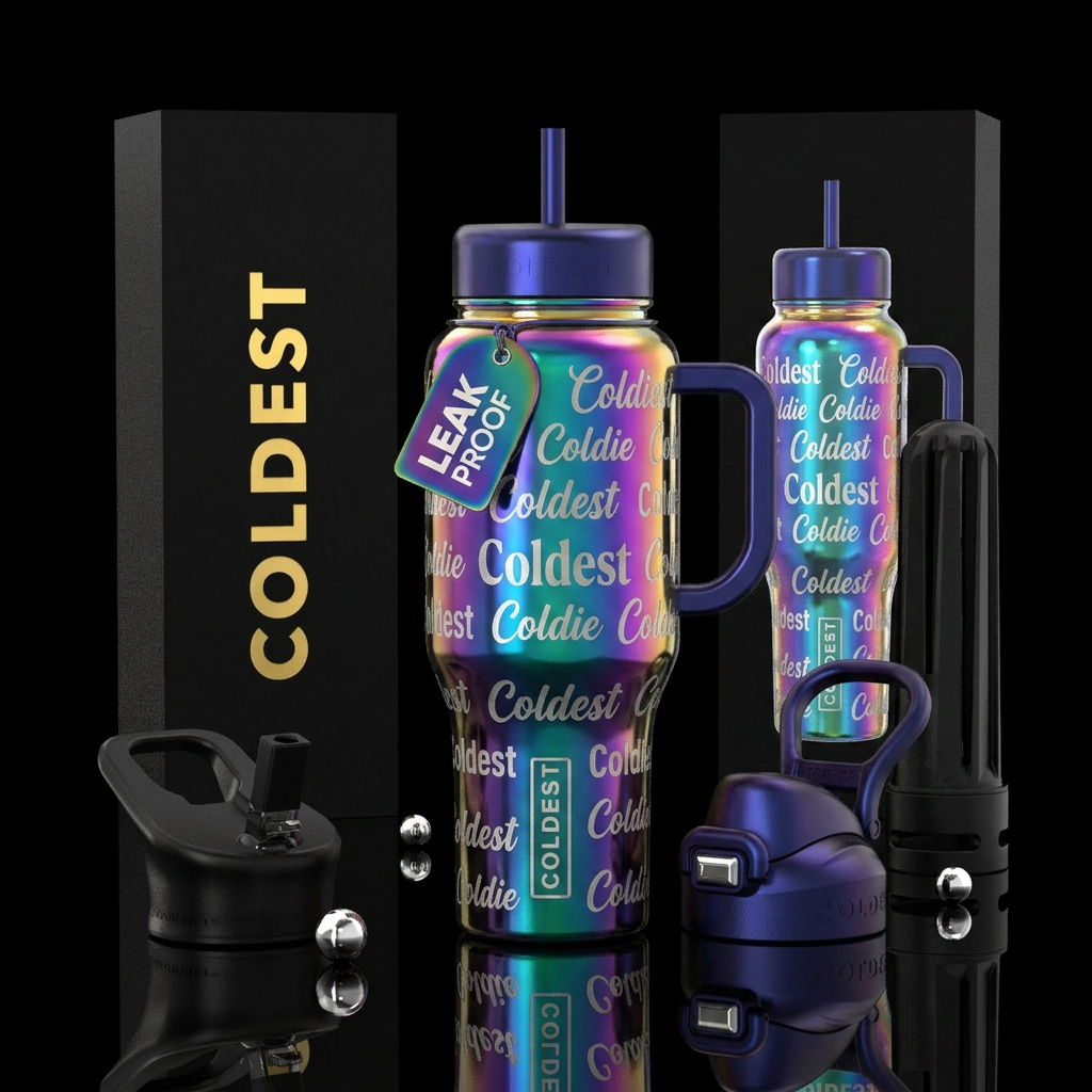 The Coldie water bottle design