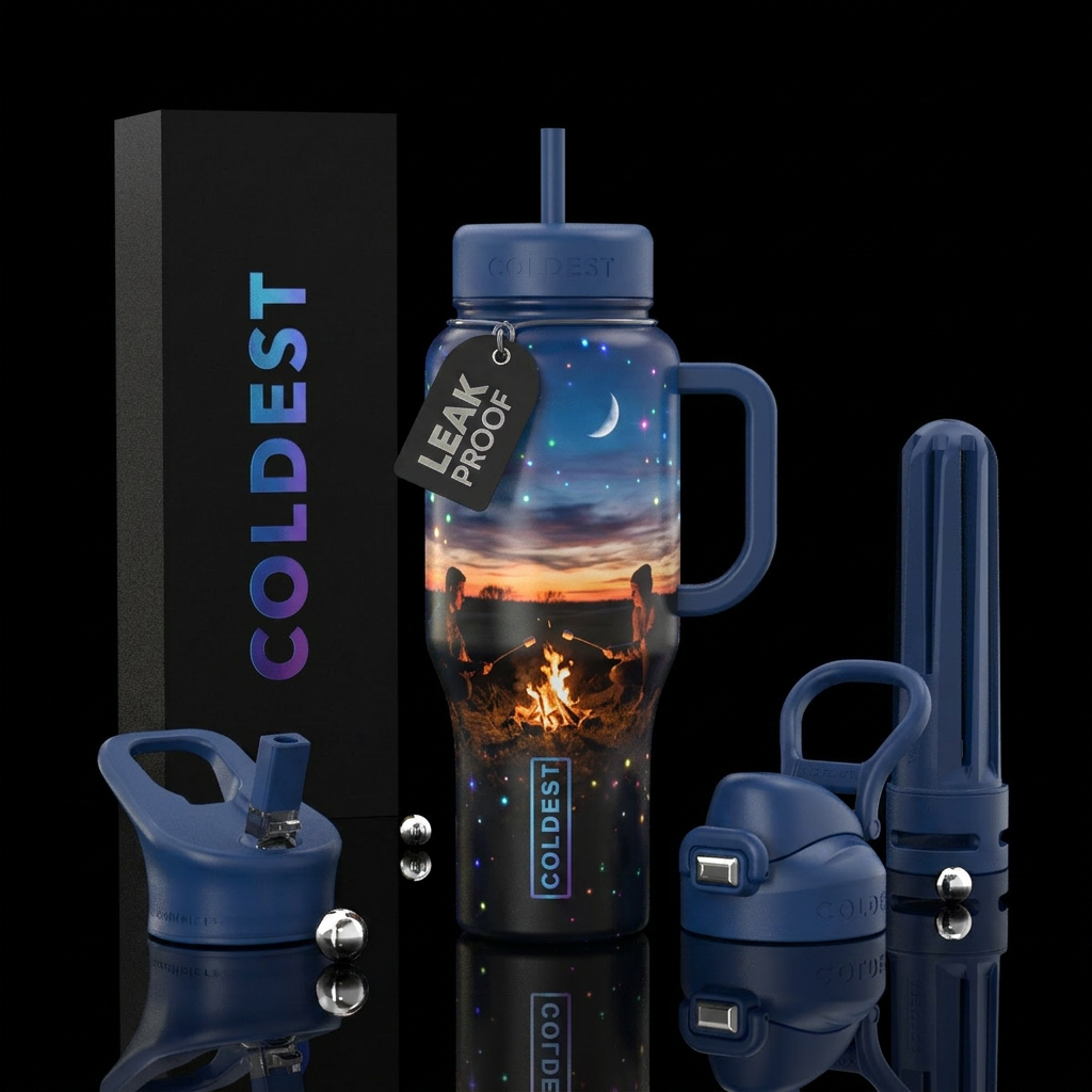 Peaceful Evening water bottle design