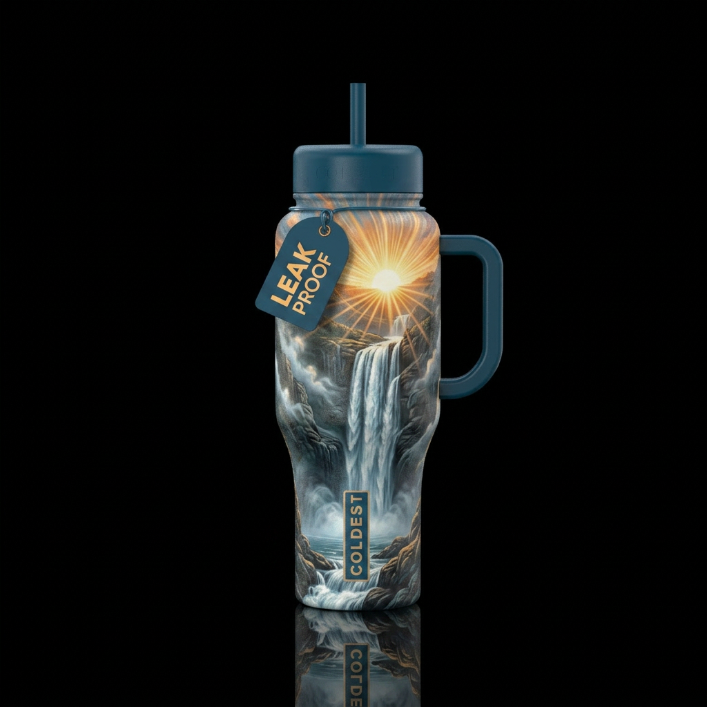 Falling Waters water bottle design