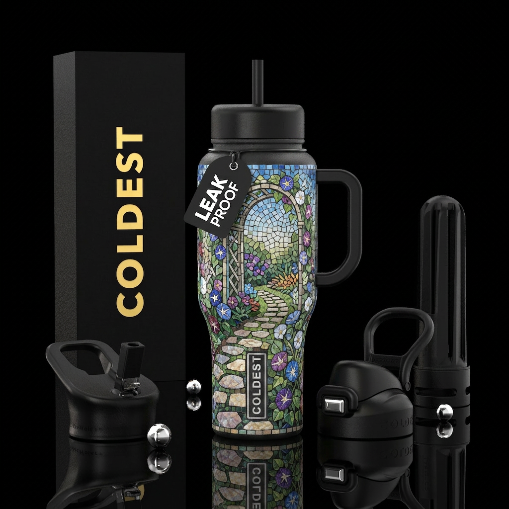 Secret Garden water bottle design
