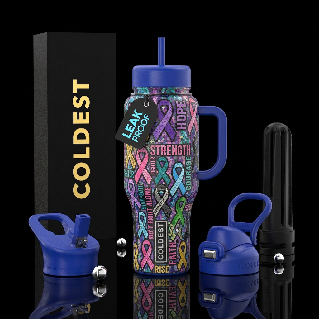 Awareness For All water bottle design