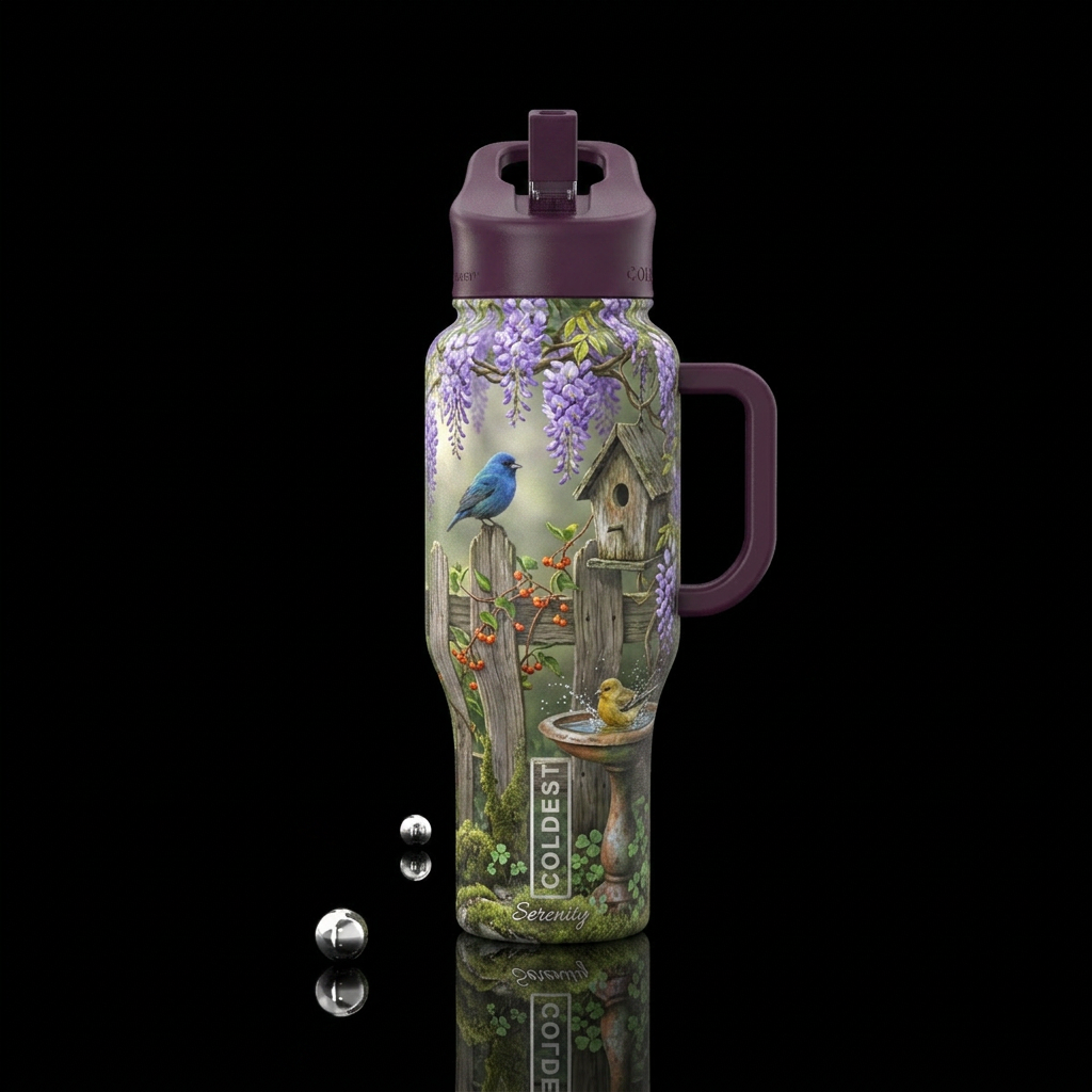 Serenity water bottle design