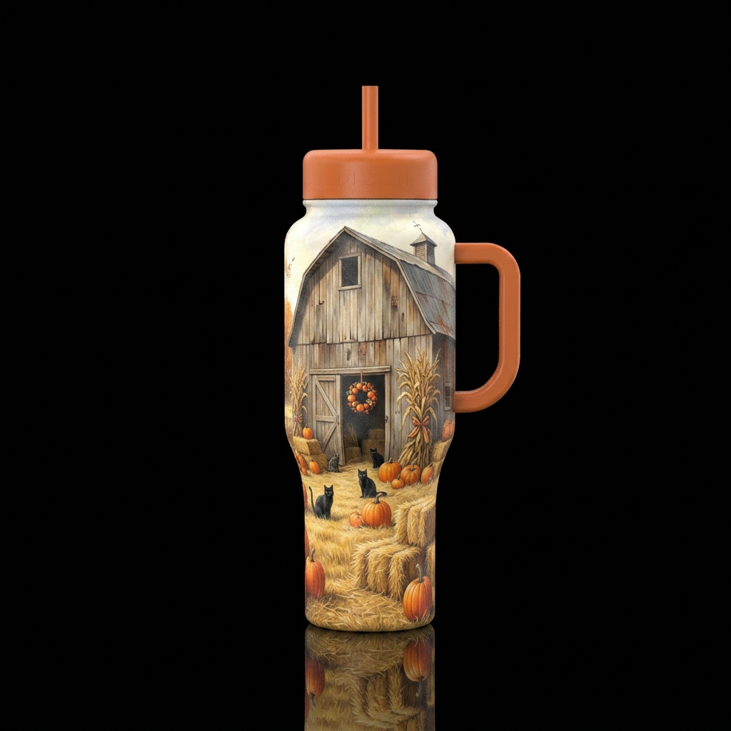 Old Barn water bottle design