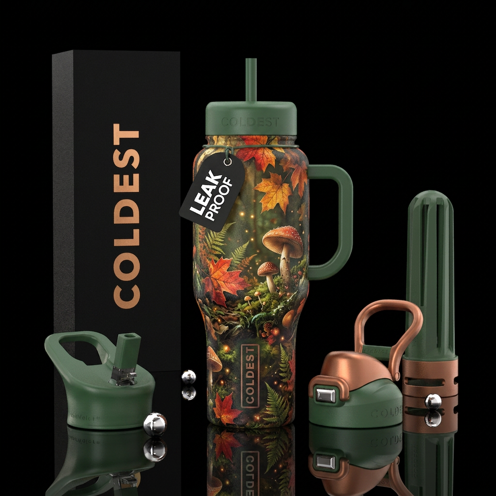 Magical Forest water bottle design
