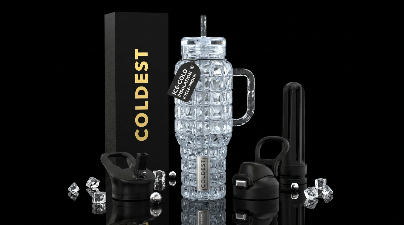 Icy water bottle design