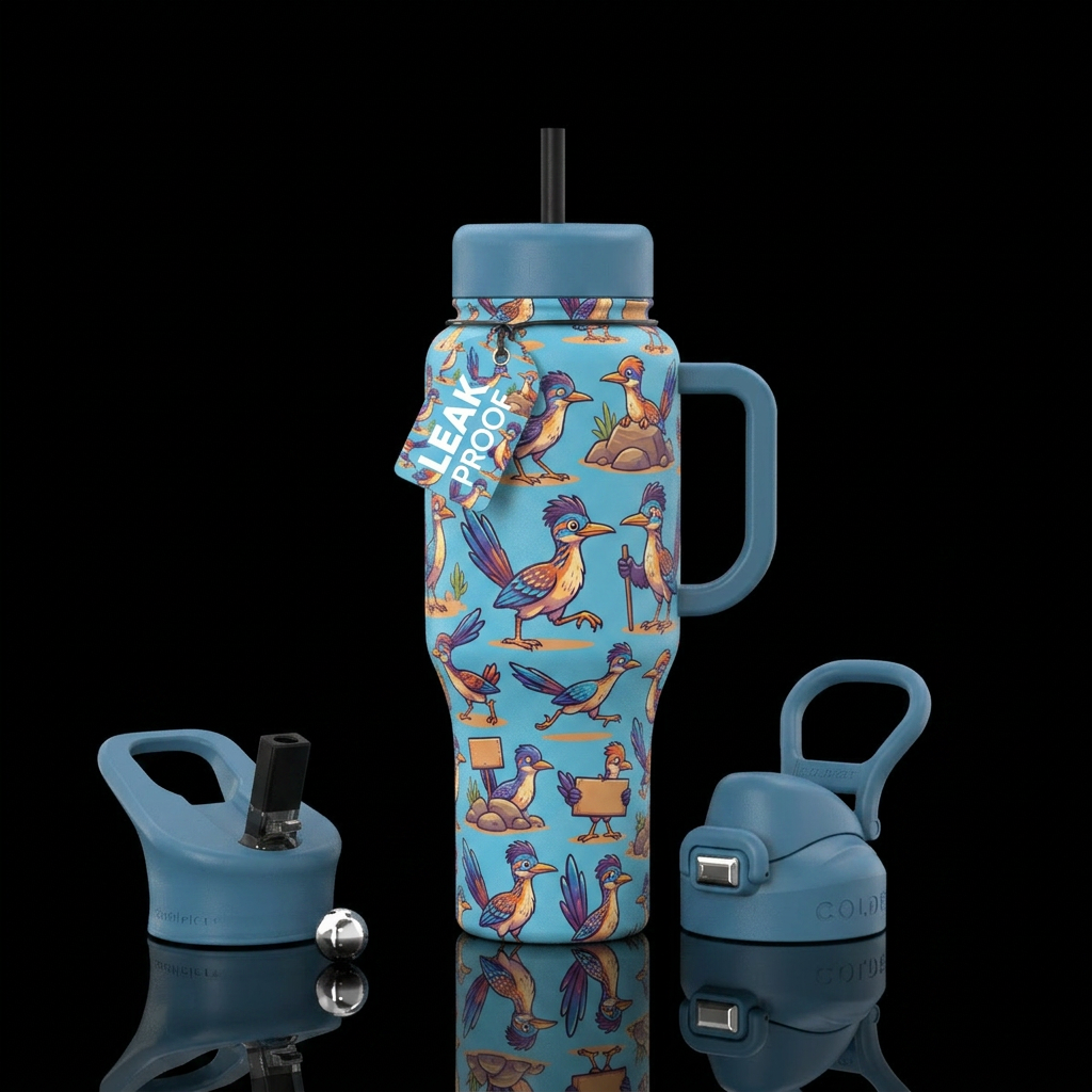 The Road Runner water bottle design