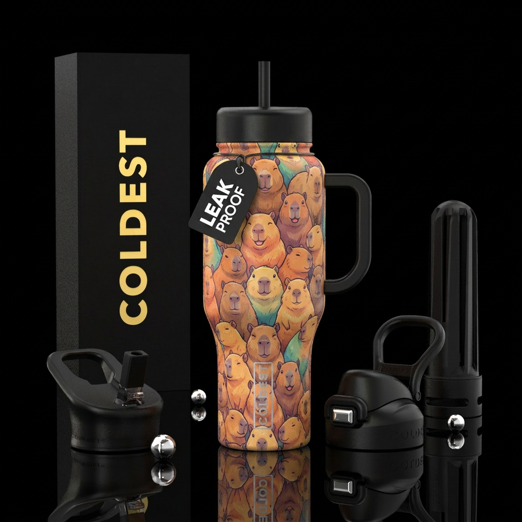 Capy water bottle design