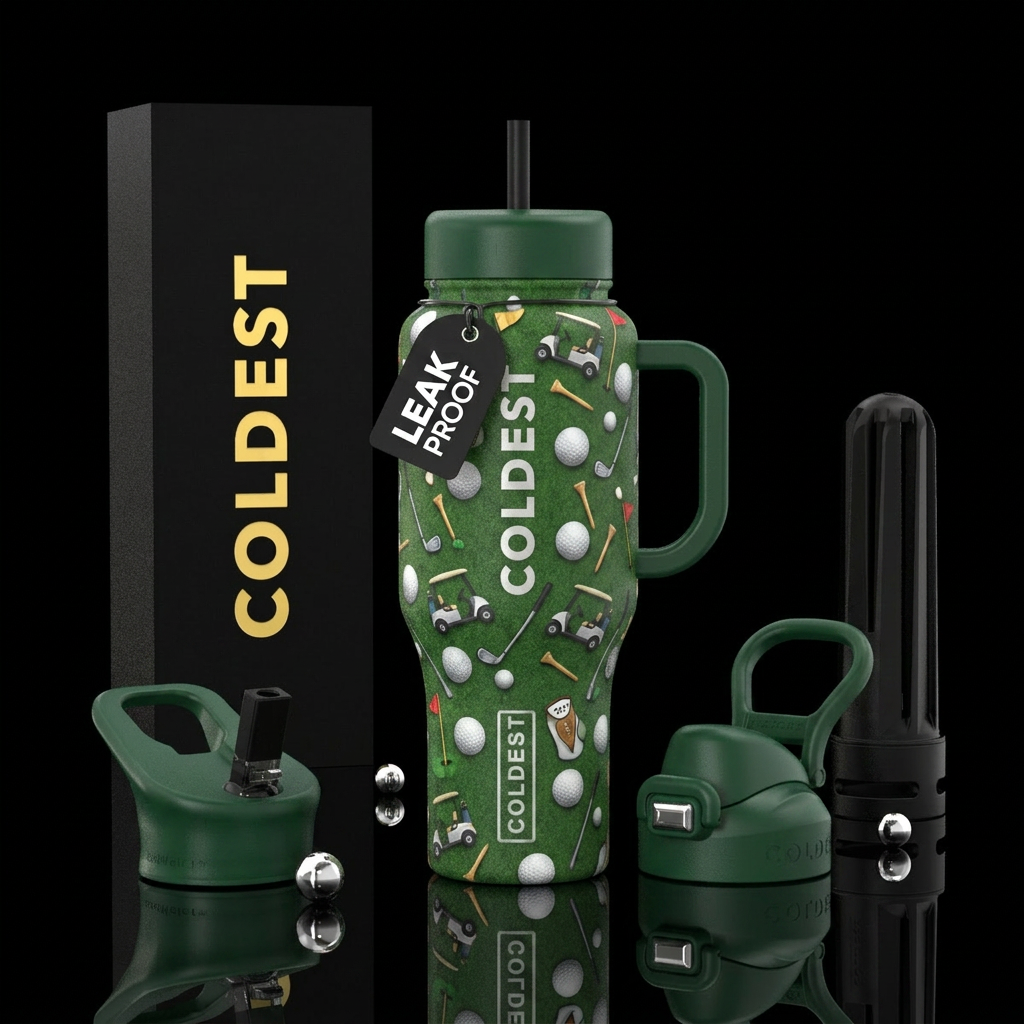 Lets Golf water bottle design