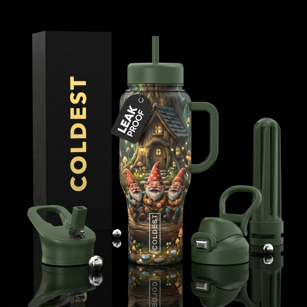 Chillin With My Gnomies water bottle design