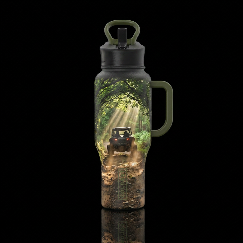 Lets Go On An Adventure water bottle design