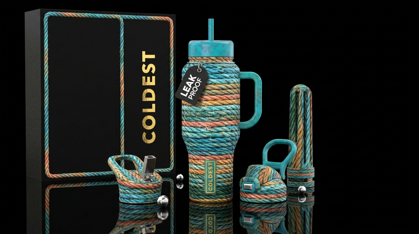 Sea Ropes water bottle design