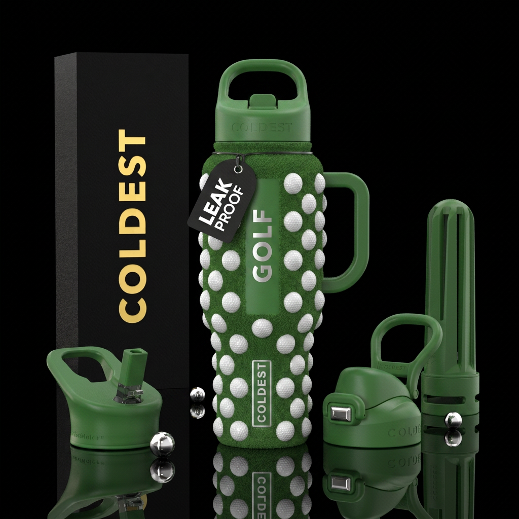 Golf Balls water bottle design