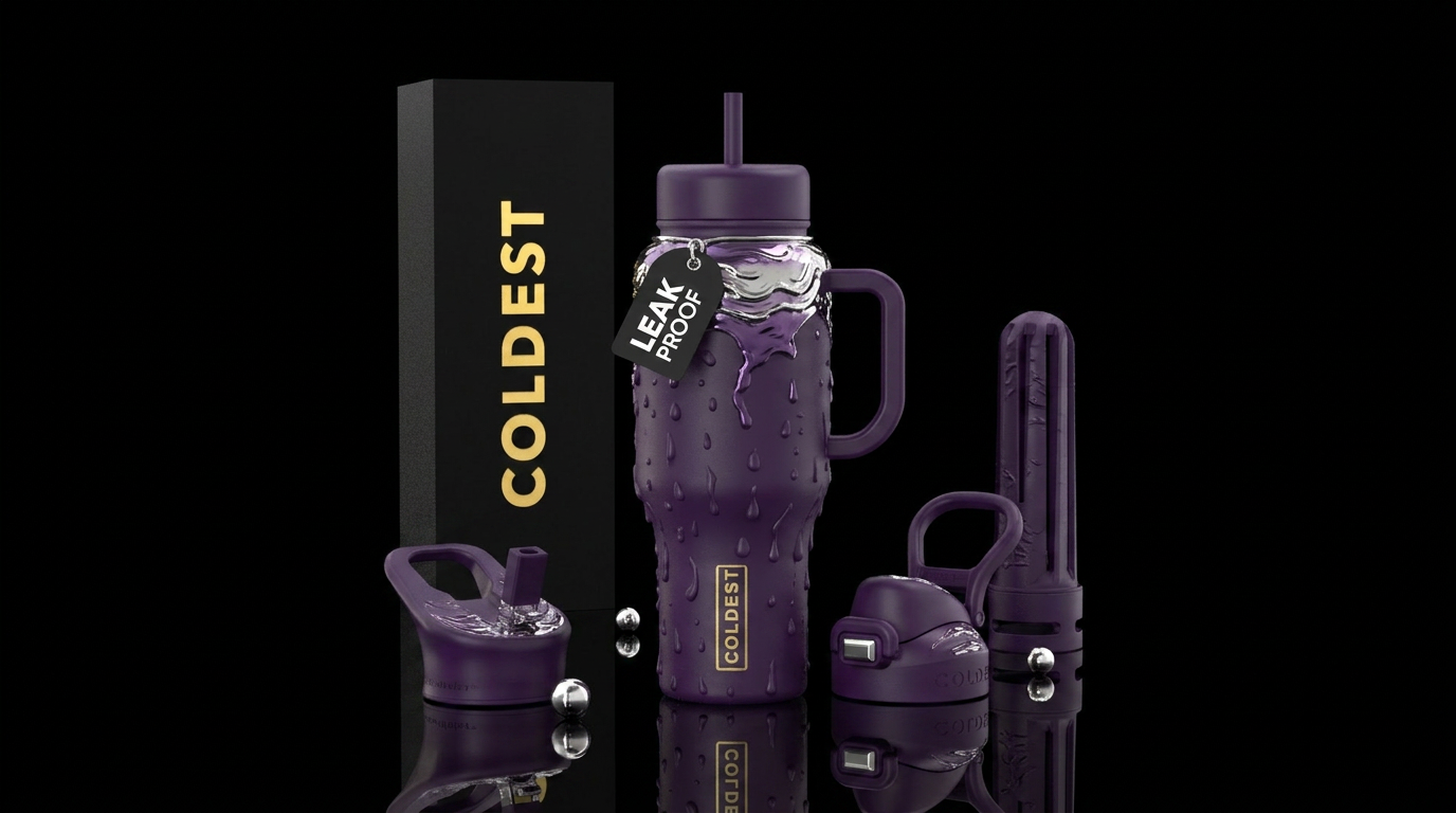 Purple Rain water bottle design