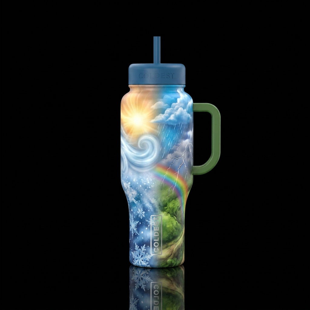 All Kinds Of Weather water bottle design