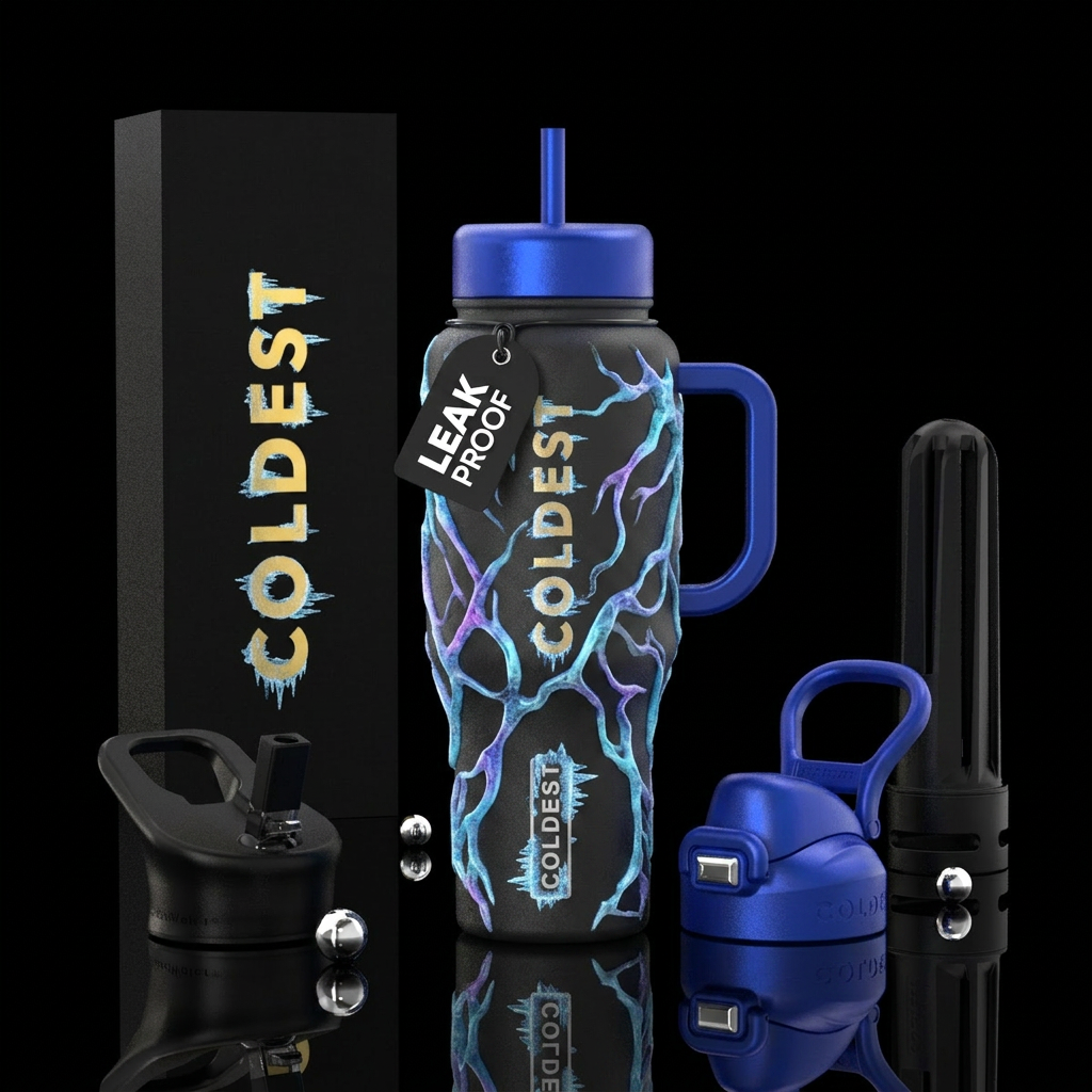 Iced Veins water bottle design