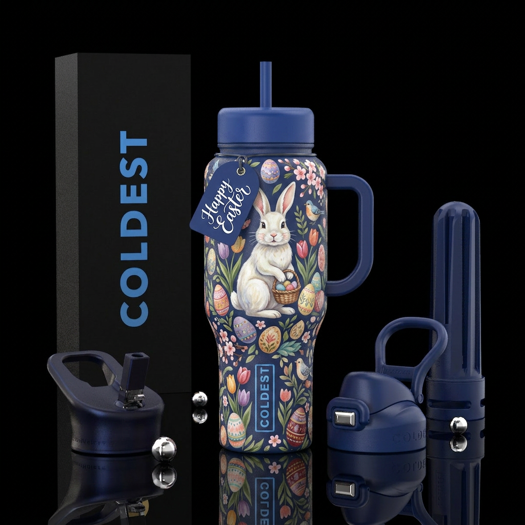Easter Bunny water bottle design