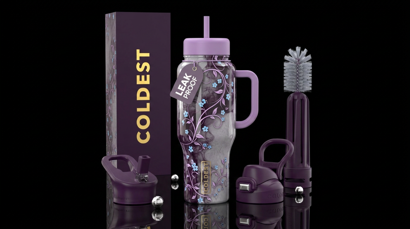 Purple Passion water bottle design