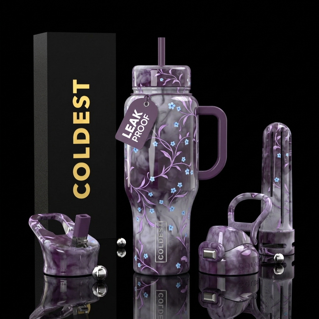 Purple Passion water bottle design
