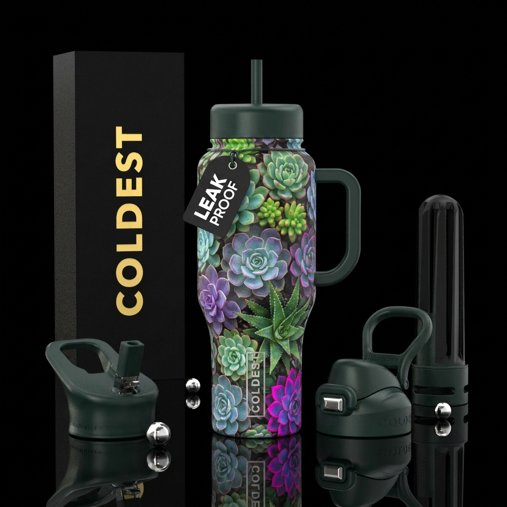 The Succulent water bottle design