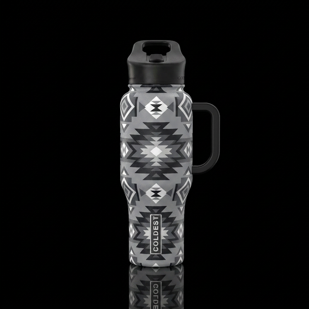 Aztec water bottle design