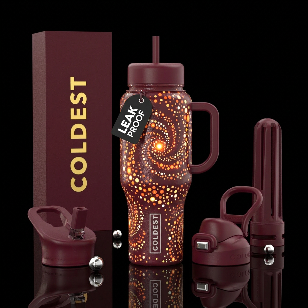 Hypnotic Glow water bottle design