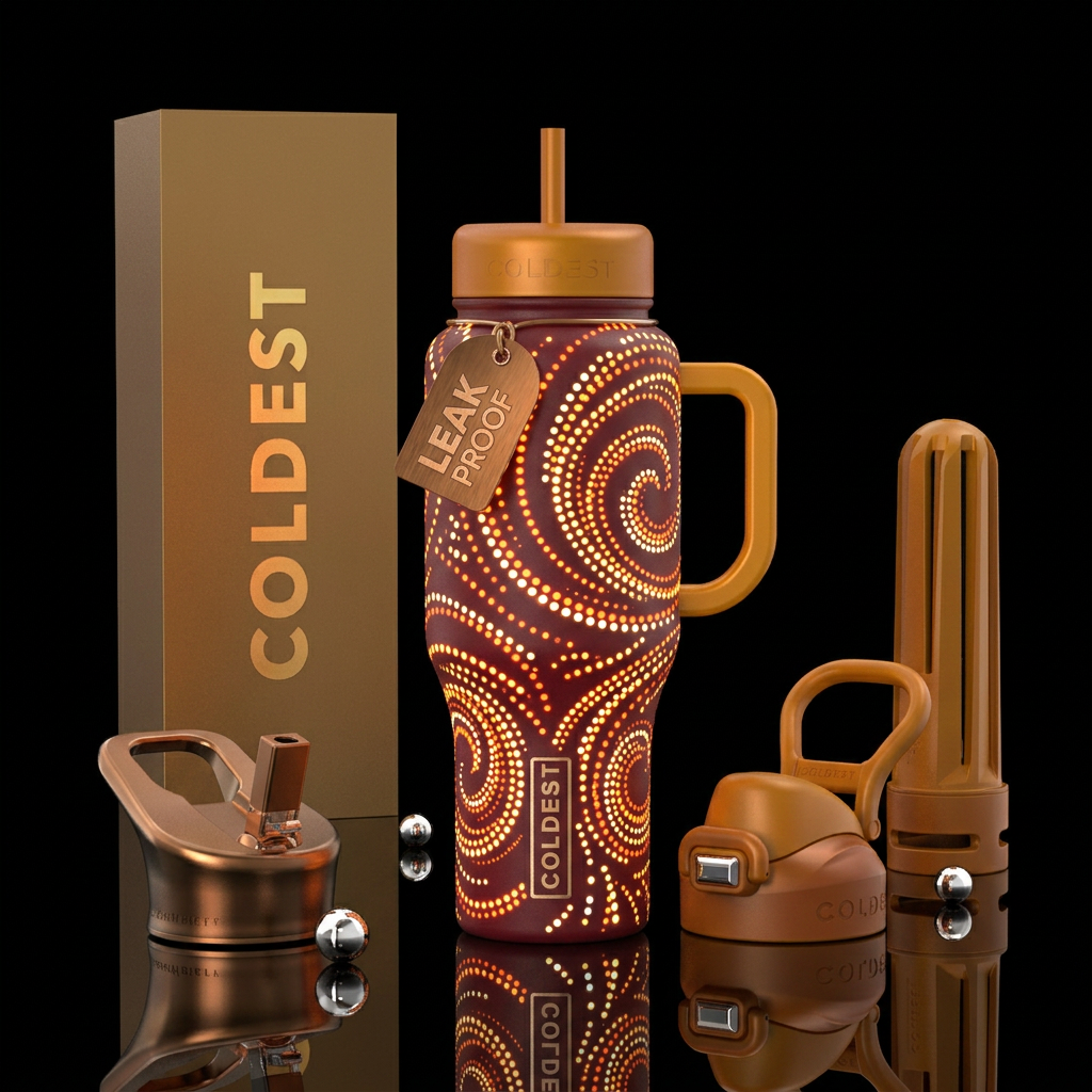 Glowie Dots water bottle design