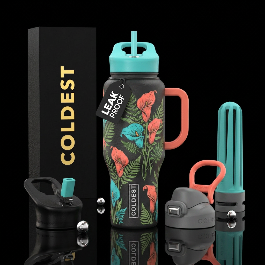 Calla Lilys water bottle design