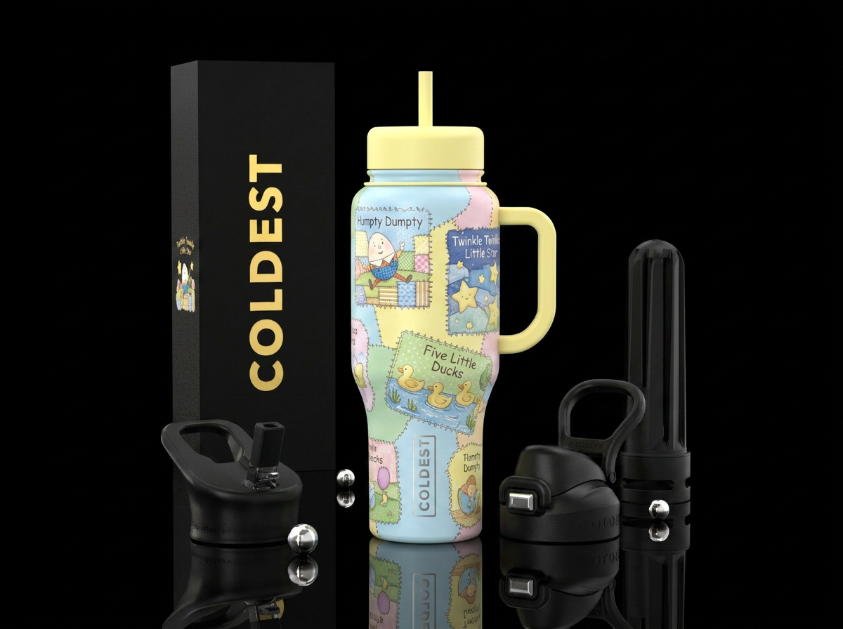 Nursery Rhymes water bottle design