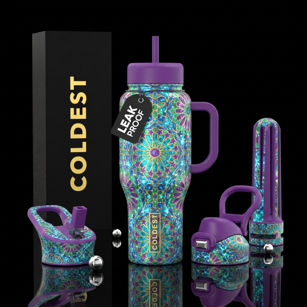 Glowie Moroccan water bottle design
