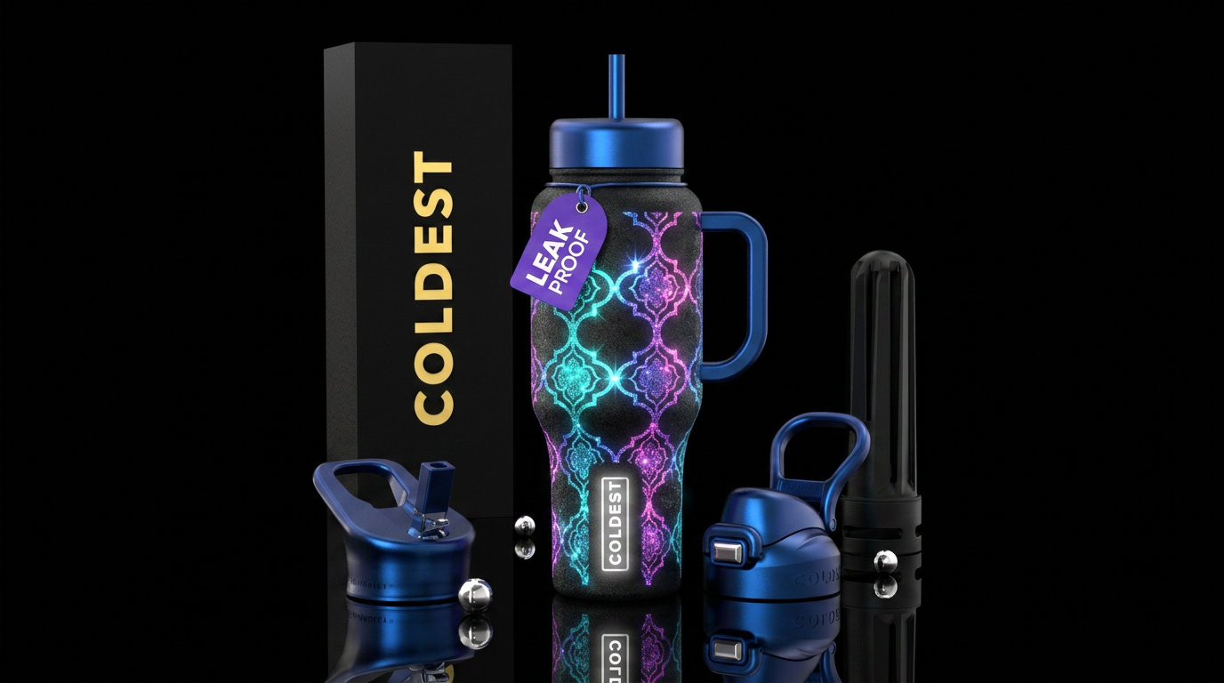 Elegant Moroccan water bottle design