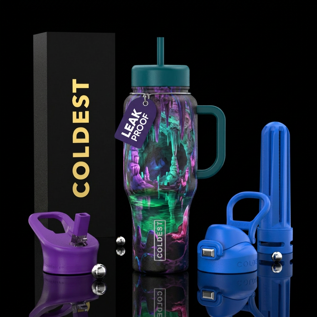 Eye In The Cave water bottle design