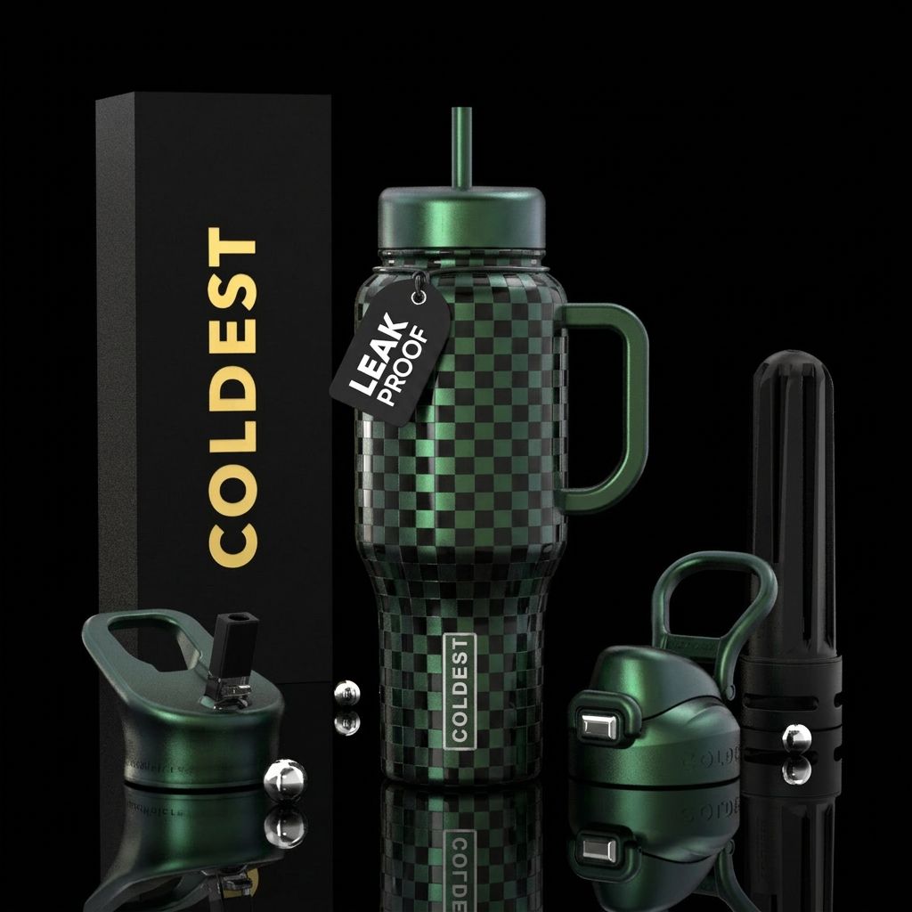 Check(erd) It Out water bottle design