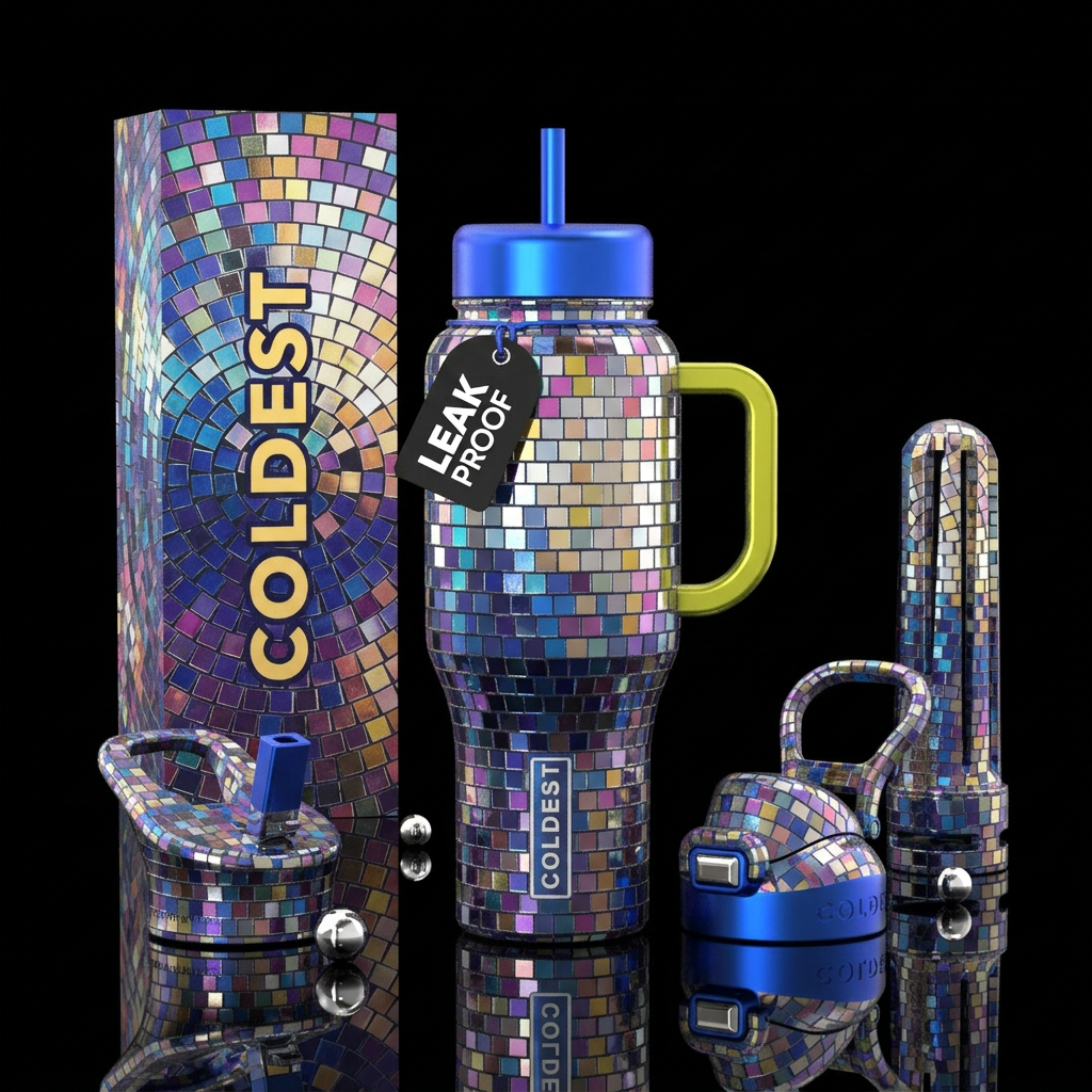 Get lost in it! water bottle design