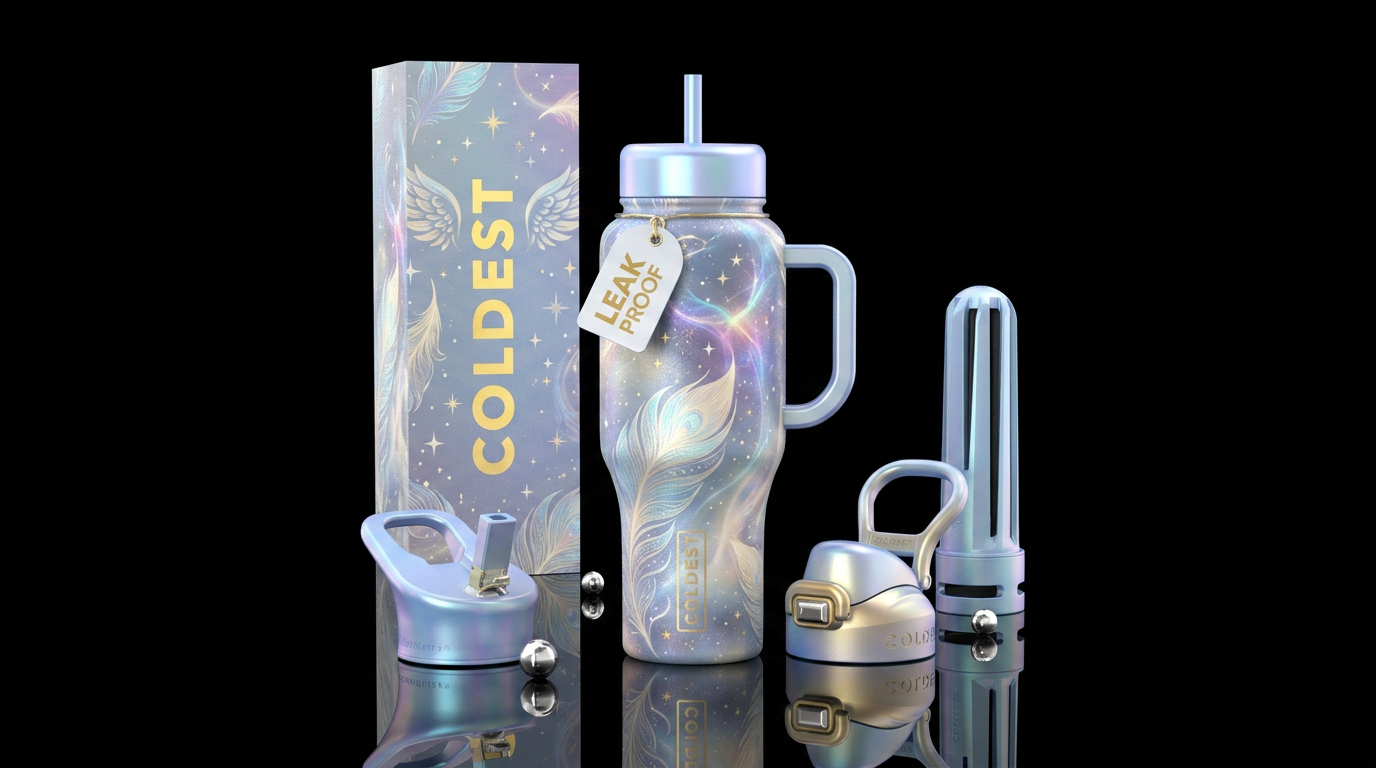 Peaceful water bottle design