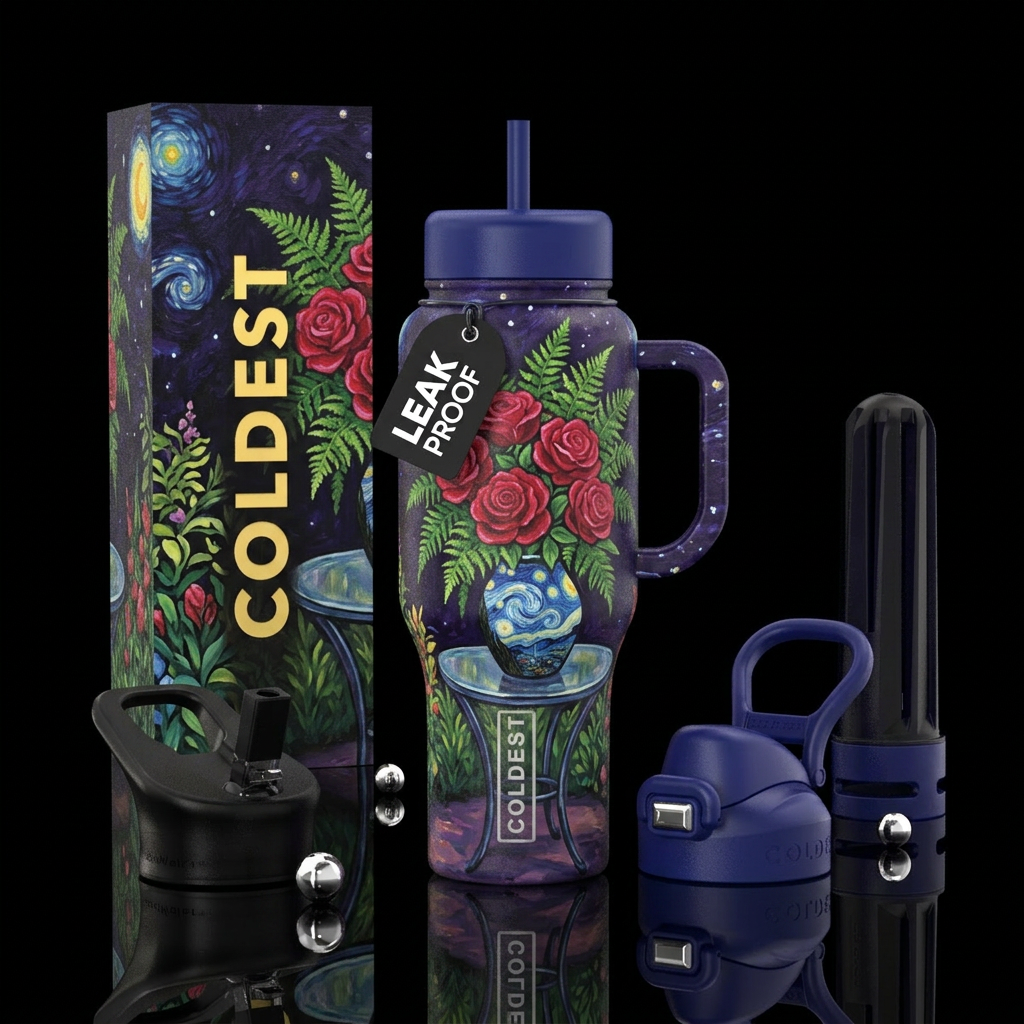 Bouquet Of Roses water bottle design
