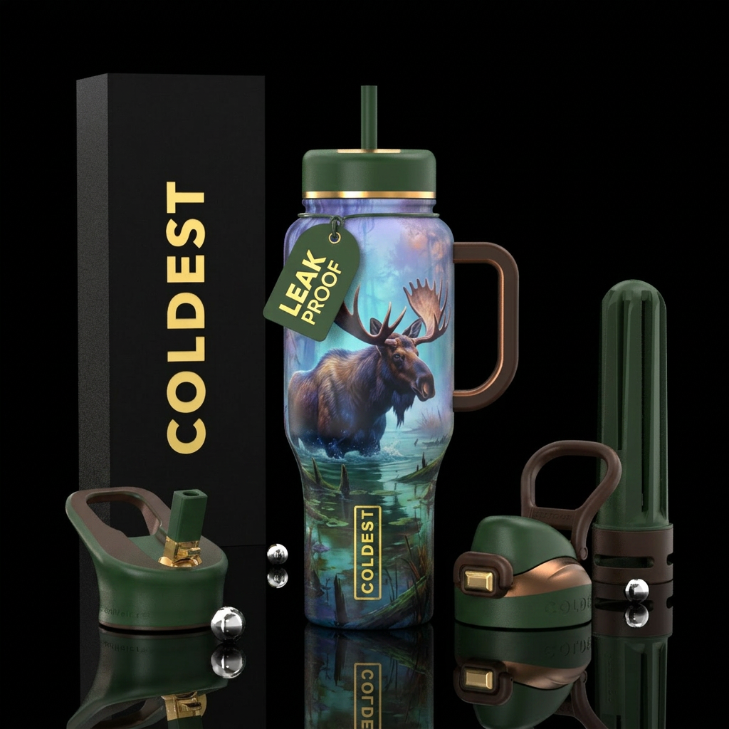 Morning Bog Fog water bottle design