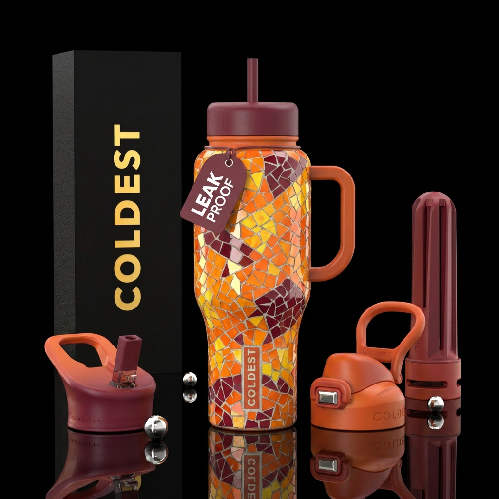Color Scramble water bottle design