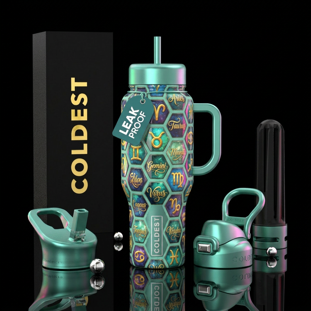 The Zodiac water bottle design