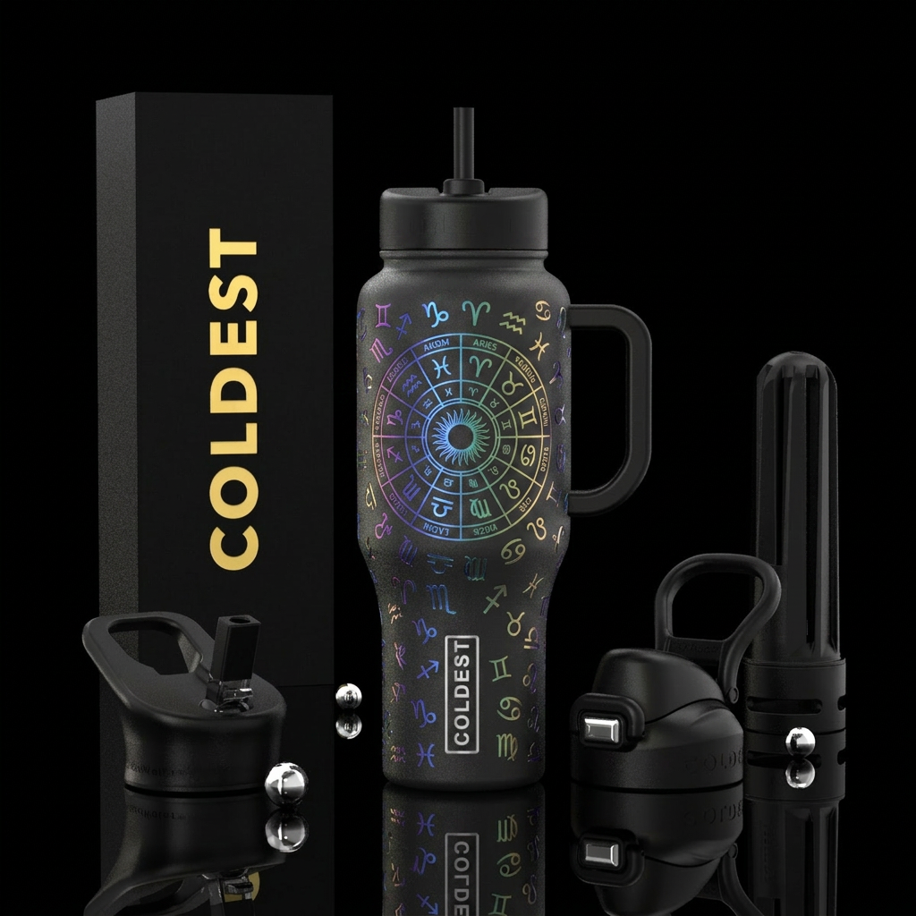 Find Your Sign water bottle design
