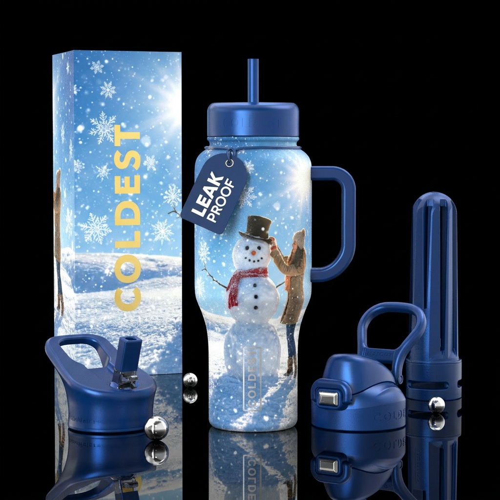 Snow Day water bottle design