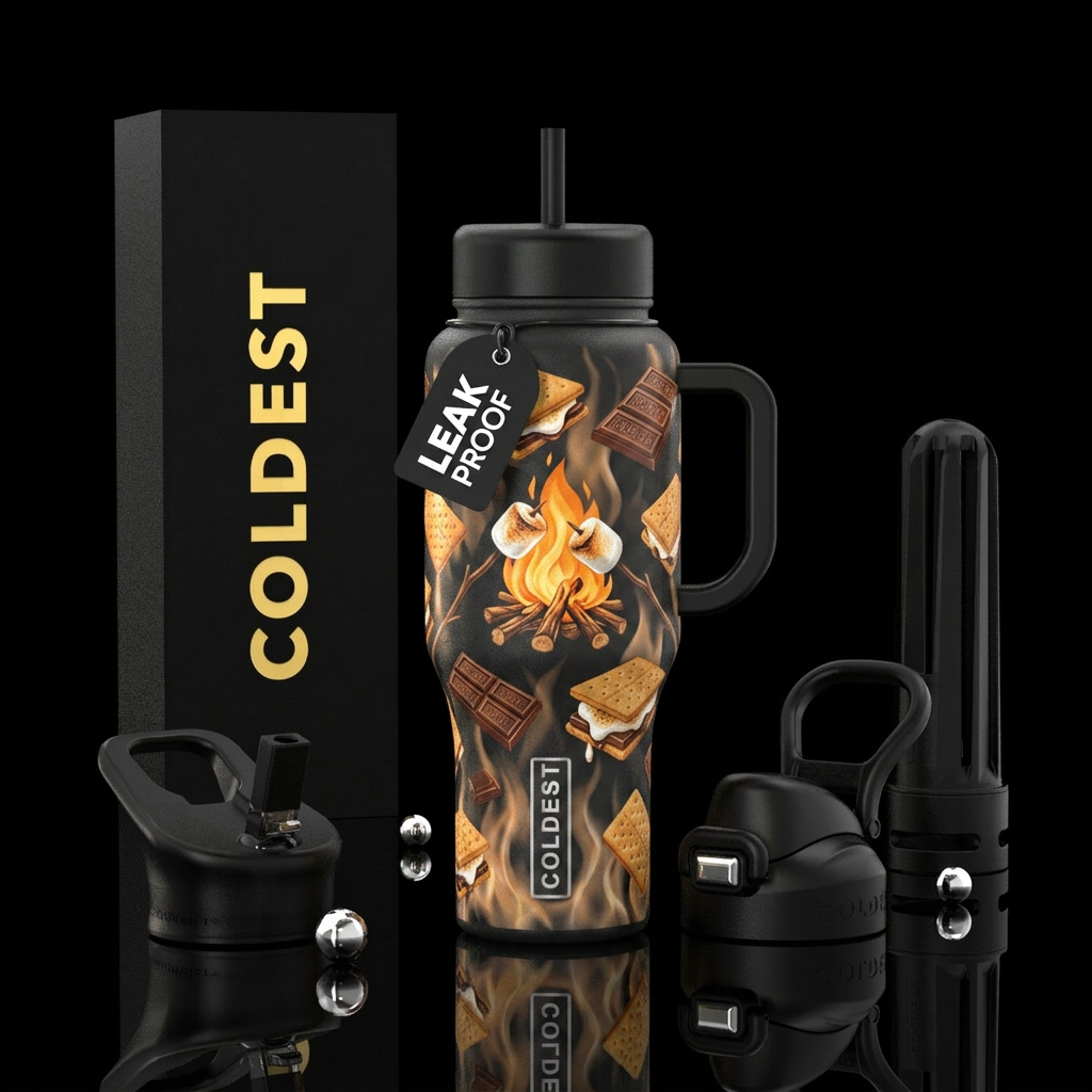 S'more Time! water bottle design