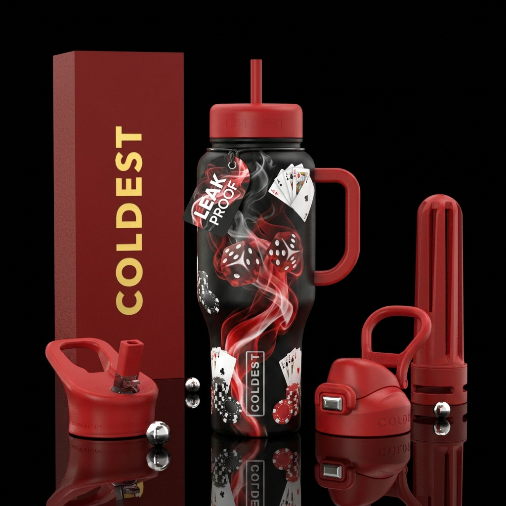 Gambler water bottle design