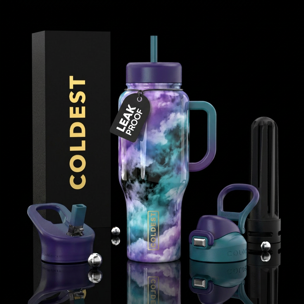 Glossy Dreams water bottle design