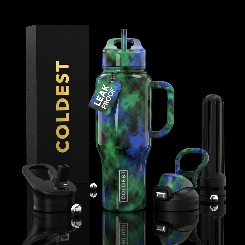 Dark Clouds water bottle design