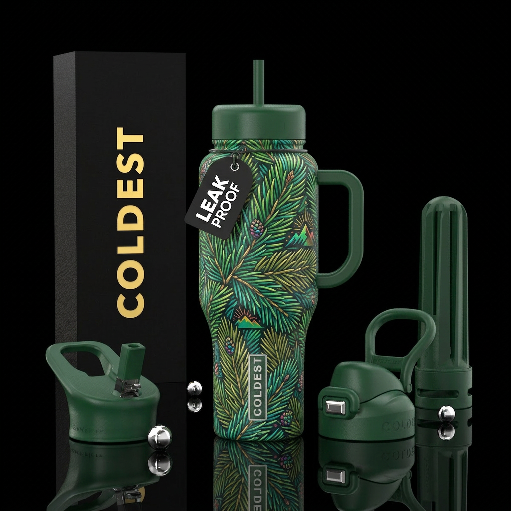 Fine As Pine water bottle design